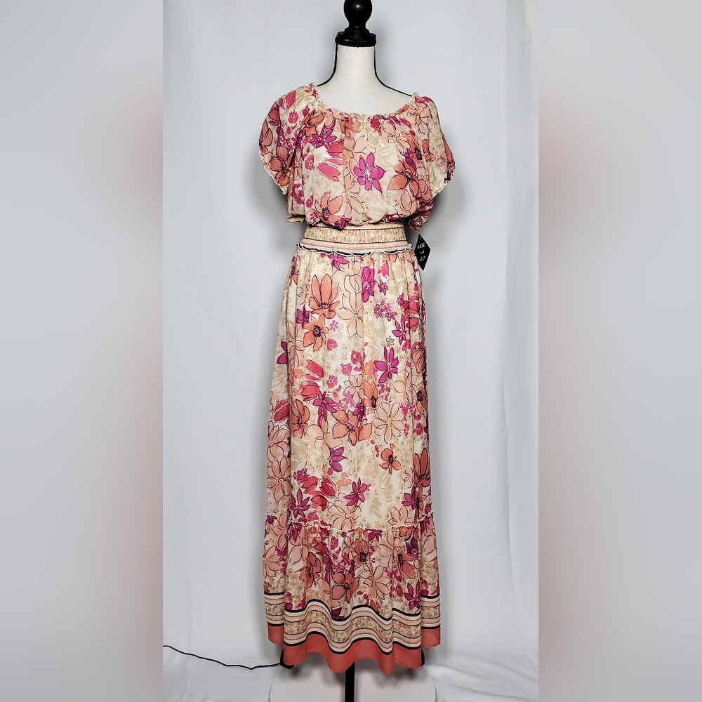 Floral Pink Maxi Dress